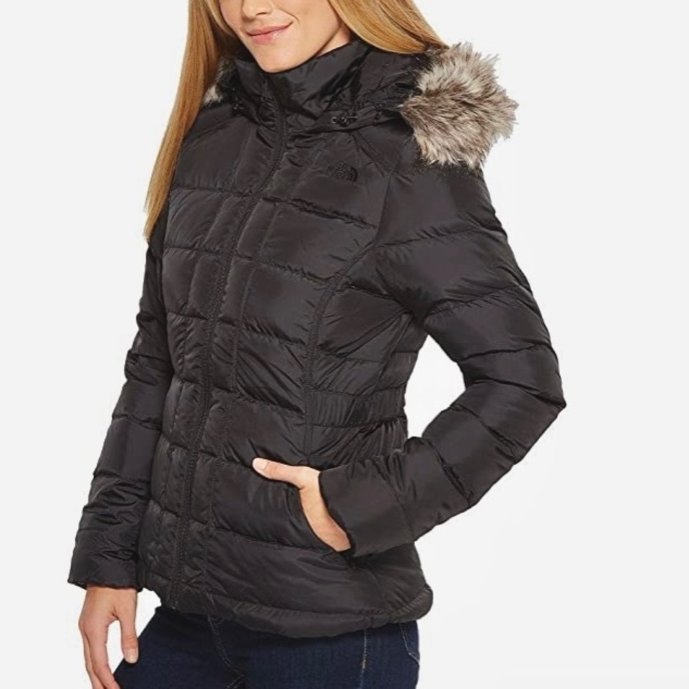 Women’s The North Face Gotham Grey Feather Down Puffer Jacket